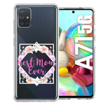Samsung Galaxy A71 5G Best Mom Ever Mother's Day Flowers Double Layer Phone Case Cover