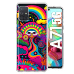 Samsung Galaxy A71 4G Psychedelic Trippy Hippie Night Walk Hybrid Protective Phone Case Cover