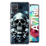 Samsung Galaxy A71 4G Graveyard Death Dream Skulls Double Layer Phone Case Cover