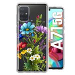 Samsung Galaxy A71 4G Purple Yellow Red Spring Flowers Floral Hybrid Protective Phone Case Cover