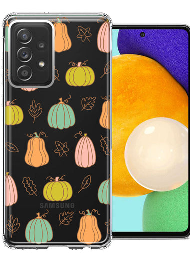Samsung Galaxy A72 Fall Autumn Fairy Pumpkins Thanksgiving Spooky Season Double Layer Phone Case Cover
