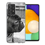 Samsung Galaxy A72 Black French Bulldog Double Layer Phone Case Cover