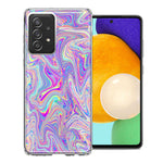 Samsung Galaxy A72 Paint Swirl Double Layer Phone Case Cover