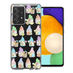 Samsung Galaxy A72 Pastel Easter Cute Gnomes Spring Flowers Eggs Holiday Seasonal Double Layer Phone Case Cover