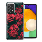 Samsung Galaxy A72 Red Roses Double Layer Phone Case Cover