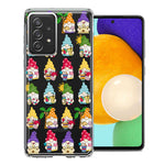 Samsung Galaxy A72 Summer Beach Cute Gnomes Sand Castle Shells Palm Trees Double Layer Phone Case Cover