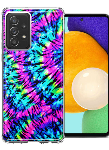 Samsung Galaxy A72 Hippie Tie Dye Double Layer Phone Case Cover