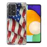 Samsung Galaxy A72 Vintage USA Flag Double Layer Phone Case Cover