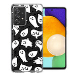 Samsung Galaxy A72 Kawaii Manga Cute Halloween Ghosts Spirits Design Double Layer Phone Case Cover