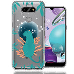 LG Aristo 5/Phoenix 5/Risio 4 Moon Green Jaguar Design Double Layer Phone Case Cover