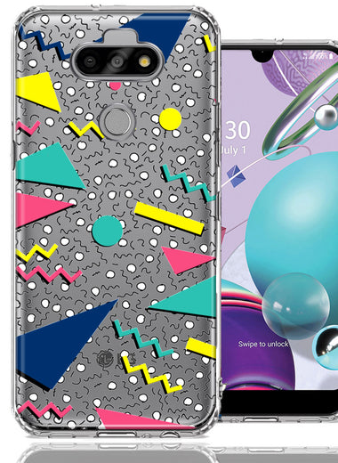 LG Aristo 5/Phoenix 5/Risio 4 90's Swag Shapes Design Double Layer Phone Case Cover