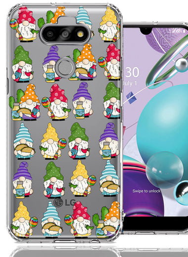 LG Aristo 5/Phoenix 5/Risio 4 Cinco De Mayo Party Cute Gnomes Mexico Tacos Fiesta Double Layer Phone Case Cover