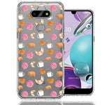 LG Aristo 5/Phoenix 5/Risio 4 Mexican Pan Dulce Cafecito Coffee Concha Polka Dots Double Layer Phone Case Cover