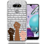 LG Aristo 5/Phoenix 5/Risio 4 BLM Equality Stand With You Double Layer Phone Case Cover