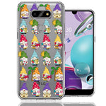 LG Aristo 5/Phoenix 5/Risio 4 Summer Beach Cute Gnomes Sand Castle Shells Palm Trees Double Layer Phone Case Cover