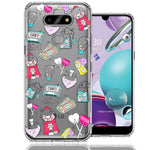 LG Aristo 5/Phoenix 5/Risio 4 Valentine's Day Candy Feels like Love Hearts Double Layer Phone Case Cover