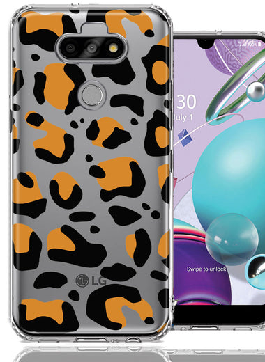 LG Aristo 5/Phoenix 5/Risio 4 Classic Animal Wild Leopard Jaguar Print Double Layer Phone Case Cover