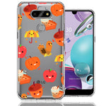 LG Aristo 5/Phoenix 5/Risio 4 Thanksgiving Autumn Fall Design Double Layer Phone Case Cover