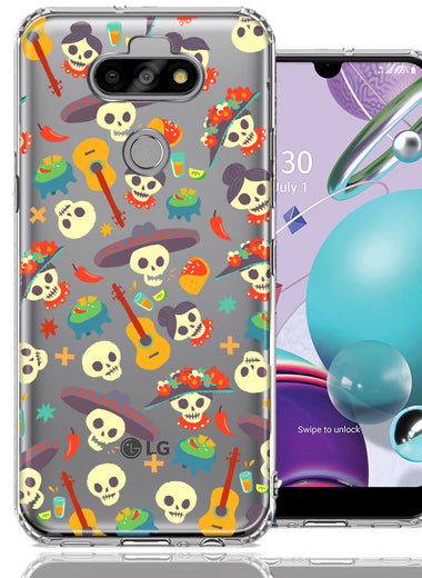 LG Aristo 5/Phoenix 5/Risio 4 Day of the Dead Design Double Layer Phone Case Cover