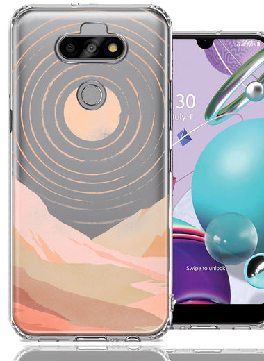LG Aristo 5/Phoenix 5/Risio 4 Desert Mountains Design Double Layer Phone Case Cover