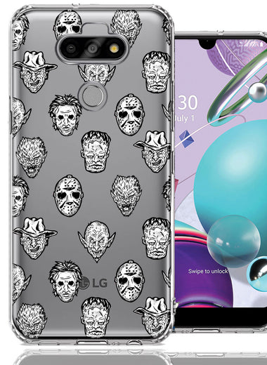 LG Aristo 5/Phoenix 5/Risio 4 Halloween Horror Villans Design Double Layer Phone Case Cover