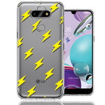 LG Aristo 5/Phoenix 5/Risio 4 Electric Lightning Bolts Design Double Layer Phone Case Cover