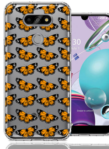 LG Aristo 5/Phoenix 5/Risio 4 Monarch Butterflies Design Double Layer Phone Case Cover