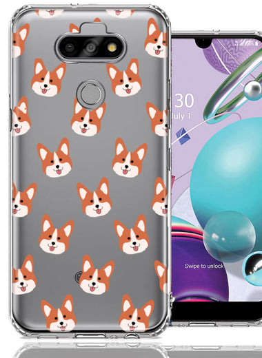 LG Aristo 5/Phoenix 5/Risio 4 Shiba Inu Polkadots Design Double Layer Phone Case Cover