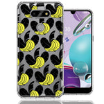LG Aristo 5/Phoenix 5/Risio 4 Tropical Bananas Design Double Layer Phone Case Cover