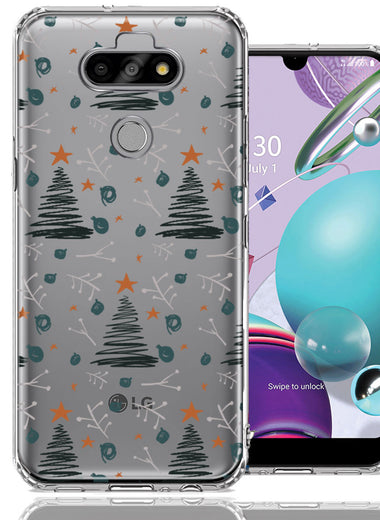 LG Aristo 5/Phoenix 5/Risio 4 Holiday Christmas Trees Design Double Layer Phone Case Cover