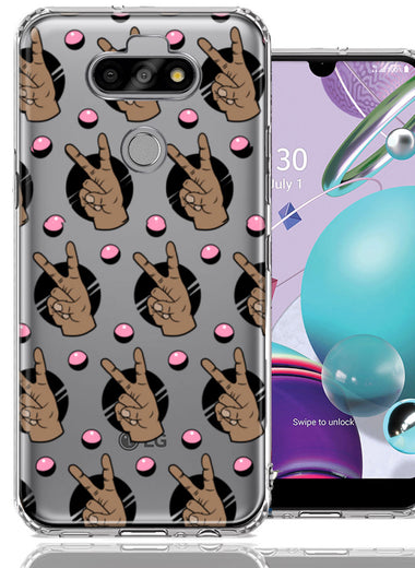 LG Aristo 5/Phoenix 5/Risio 4 Peace for All Design Double Layer Phone Case Cover
