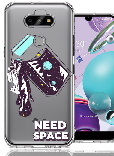LG Aristo 5/Phoenix 5/Risio 4 Need Space Astronaut Stars Design Double Layer Phone Case Cover