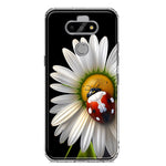 LG Aristo 5/Phoenix 5/Risio 4 Cute White Daisy Red Ladybug Double Layer Phone Case Cover