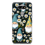 LG Aristo 5/Phoenix 5/Risio 4 Cute White Daisies Gnomes Flowers Floral Double Layer Phone Case Cover