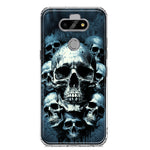 LG Aristo 5/Phoenix 5/Risio 4 Graveyard Death Dream Skulls Double Layer Phone Case Cover