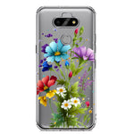LG Aristo 5/Phoenix 5/Risio 4 Purple Yellow Red Spring Flowers Floral Hybrid Protective Phone Case Cover