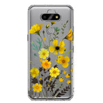 LG Aristo 5/Phoenix 5/Risio 4 Yellow Summer Flowers Floral Hybrid Protective Phone Case Cover