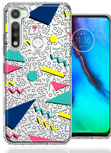 Motorola Moto G Fast 90's Swag Shapes Design Double Layer Phone Case Cover