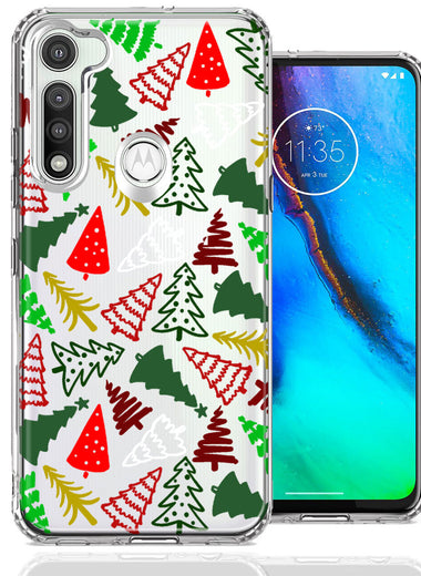Motorola Moto G Fast Christmas Trees Holiday Festive Winter By BillyElleCo Double Layer Phone Case Cover