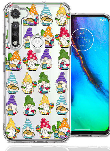 Motorola Moto G Fast Cinco De Mayo Party Cute Gnomes Mexico Tacos Fiesta Double Layer Phone Case Cover