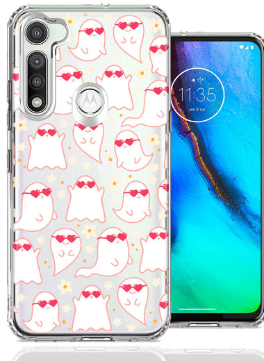 Motorola Moto G Fast Floating Heart Glasses Love Ghosts Vaneltines Day Cutie Daisy Double Layer Phone Case Cover