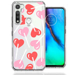 Motorola Moto G Fast Heart Suckers Lollipop Valentines Day Candy Lovers Double Layer Phone Case Cover