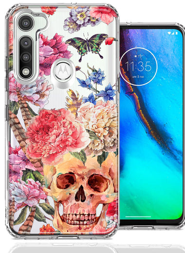 For Motorola Moto G Fast Indie Spring Peace Skull Feathers Floral Butterfly Flowers Phone Case Cover