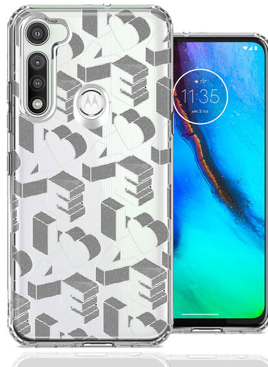 Motorola Moto G Fast 3D Love Letters Hearts Valentine's Day Double Layer Phone Case Cover