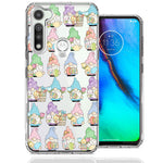 Motorola Moto G Fast Pastel Easter Cute Gnomes Spring Flowers Eggs Holiday Seasonal Double Layer Phone Case Cover
