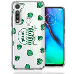 Motorola Moto G Fast Plant Mama Houseplant Lover Monstera Tropical Leaf Green Design Double Layer Phone Case Cover