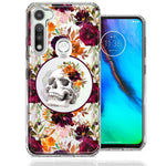 Motorola Moto G Fast Romance Is Dead Valentines Day Halloween Skull Floral Autumn Flowers Double Layer Phone Case Cover