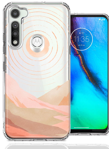 Motorola Moto G Fast Desert Mountains Design Double Layer Phone Case Cover