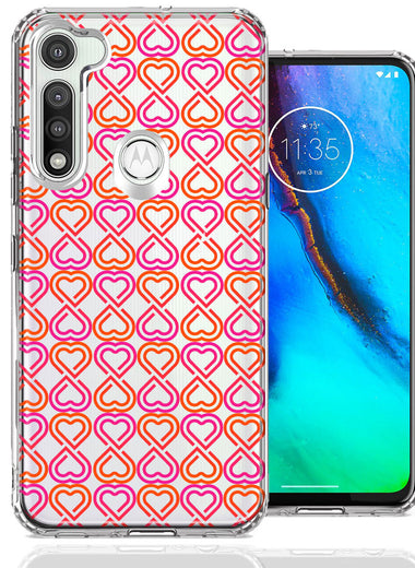 Motorola Moto G Fast Infinity Hearts Design Double Layer Phone Case Cover