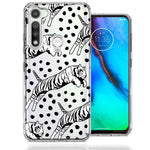 Motorola Moto G Fast Tiger Polkadots Design Double Layer Phone Case Cover